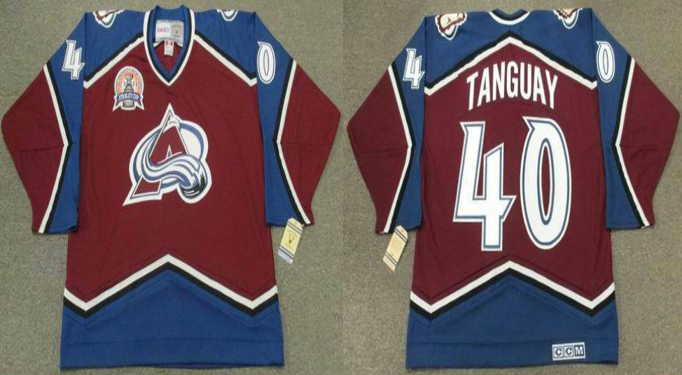 2019 Men Colorado Avalanche #40 Tanguay red CCM NHL jerseys->colorado avalanche->NHL Jersey